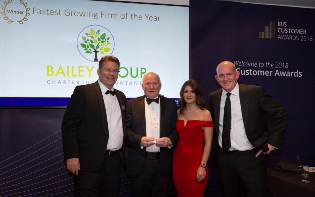 The Bailey Group Chartered Accountants Celebrate Success at the IRIS Customers Awards Ceremony!