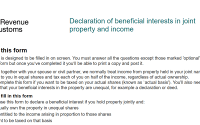Form 17 for Landlords – adjusting the split of property income between couples